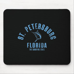 St. Petersburg Florida Fl Retro Vintage Strand Fro Mousepad
