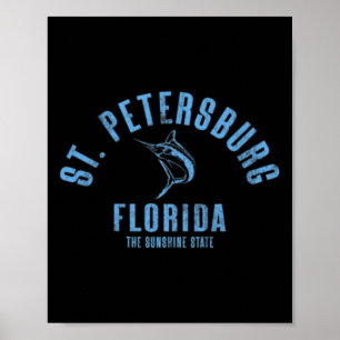 St. Petersburg Florida Fl Retro Vintage Strand Fro Poster