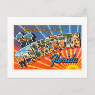 St Petersburg Florida FL Vintage Travel Souvenir Postkarte