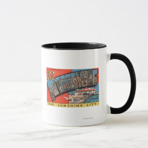 St. Petersburg, Florida - große Buchstabe-Szenen Tasse