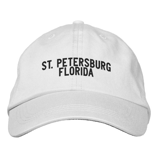 St Petersburg Florida Hat Bestickte Baseballkappe (Vorderseite)