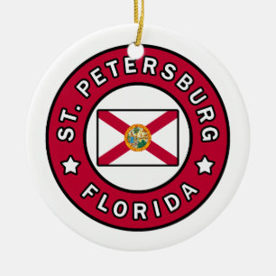St. Petersburg Florida Keramik Ornament