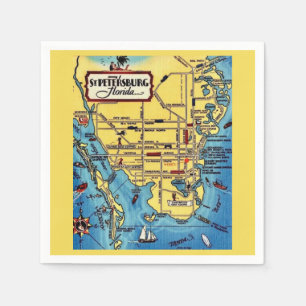 St. Petersburg Florida Napkins Serviette