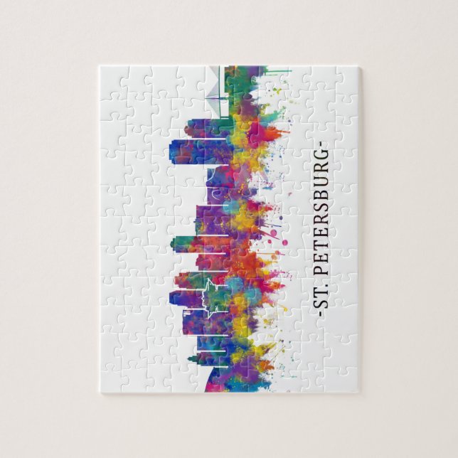 St. Petersburg Florida Skyline Puzzle (Vertikal)