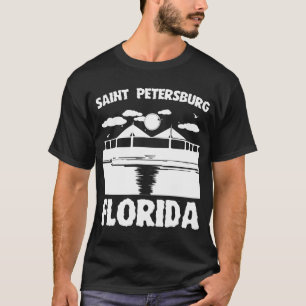 St Petersburg, Florida - Skyway Brücken-Entwurf T-Shirt