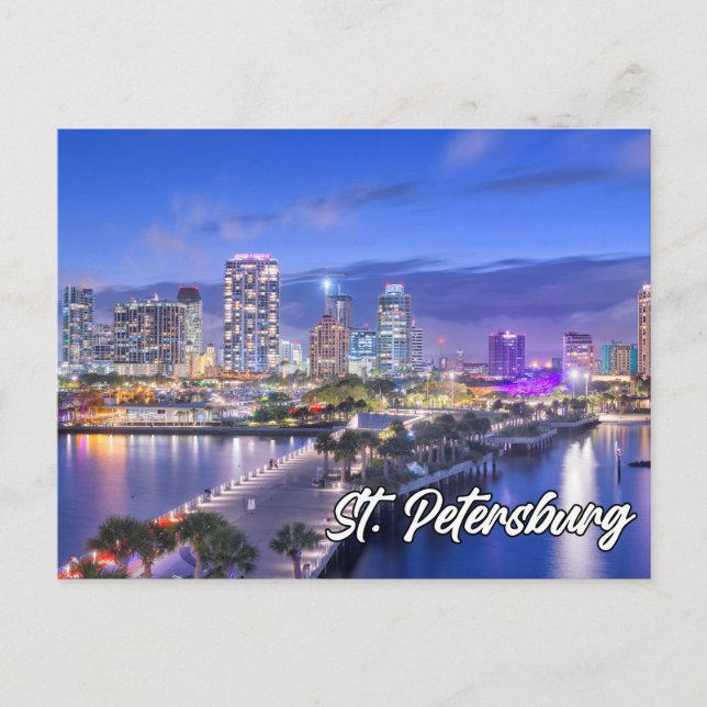St. Petersburg, Florida, USA Postkarte (Vorderseite)