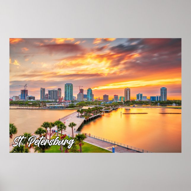 St. Petersburg, Florida, Vereinigte Staaten Poster (Vorne)