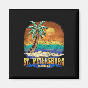 St. Petersburg Florida Vintage-Souvenir mit Gebrau Magnet