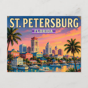 🌴 St. Petersburg Florida Wasserblick Postkarte