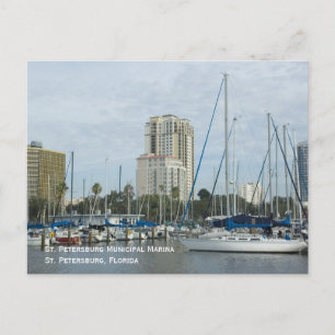 St. Petersburg Marina Postcard Postkarte