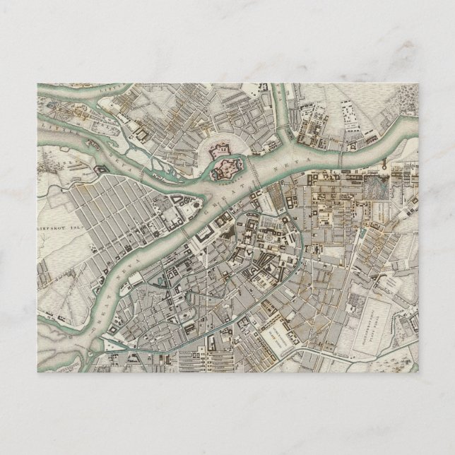 St. Petersburg Postkarte (Vorderseite)