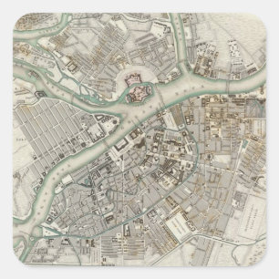 St. Petersburg Quadratischer Aufkleber