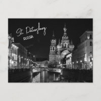 St. Petersburg Russland Schwarz-Weiß-Fotografie