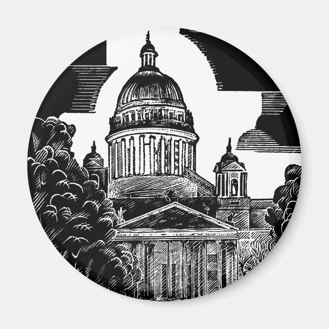 ST. PETERSBURG - St. Isaac's Cathedral Magnet (Vorne)