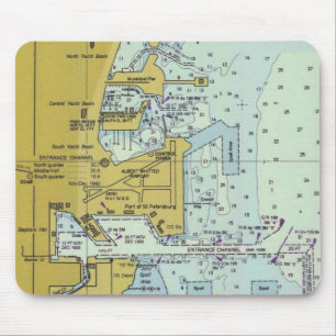 St- Petersburghafen-Seediagramm-Mausunterlage Mousepad