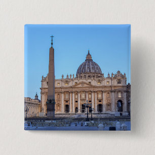 St. Petersplatz in Vatikanstadt - Rom, Italien Button