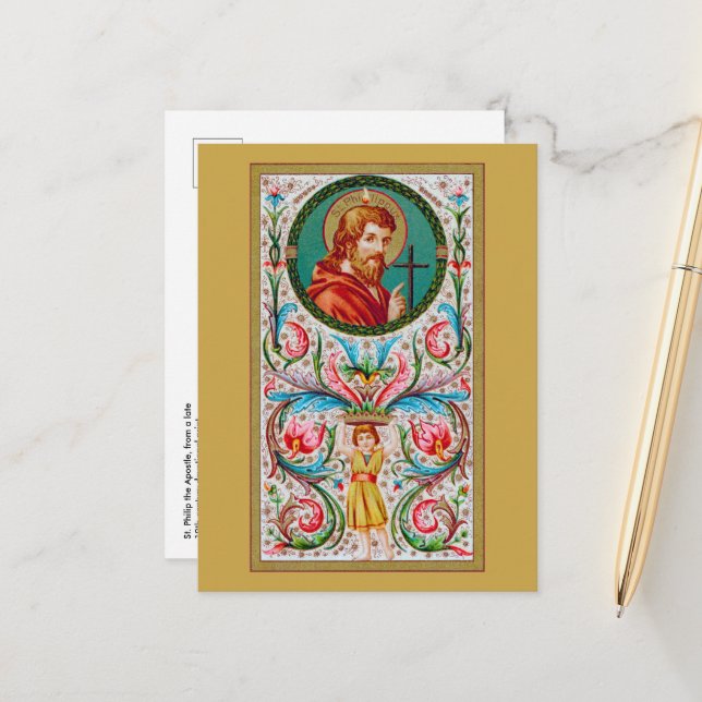 St. Philip der Apostel (JMAS 10) Postkarte (Vorderseite/Rückseite Beispiel)