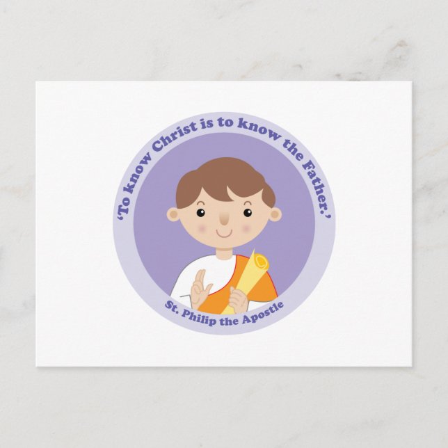 St. Philip der Apostel Postkarte (Vorderseite)
