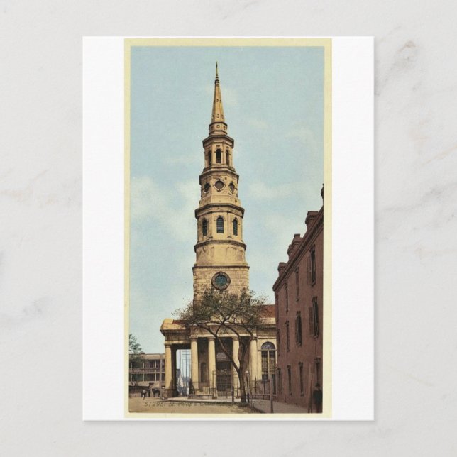 St. Philip's Church, Charleston, S.C. klassisches  Postkarte (Vorderseite)