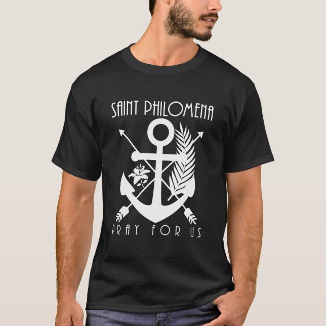 St Philoa Symbols Katholische Heilige Jugend T-Shirt (Vorderseite)
