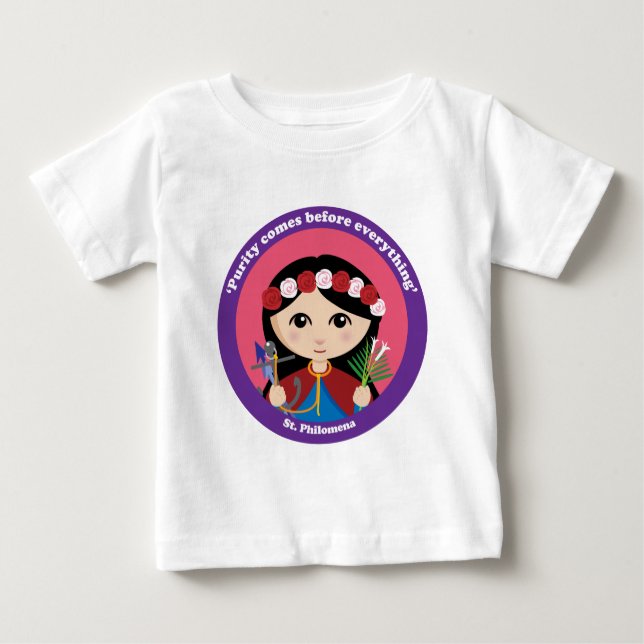St. Philomena Baby T-shirt (Vorderseite)