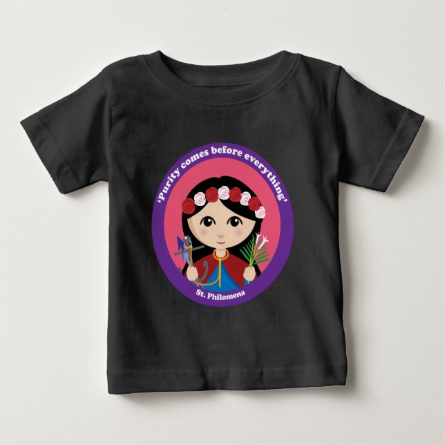 St. Philomena Baby T-shirt (Vorderseite)