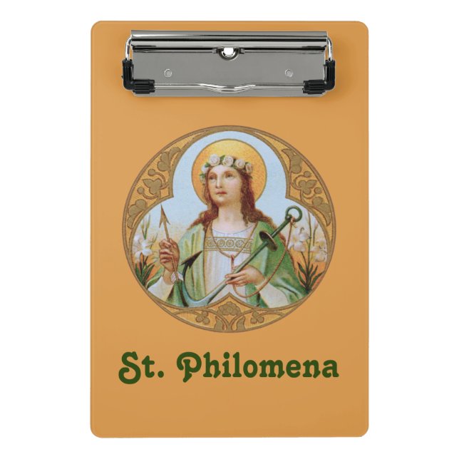 St. Philomena (BK 005) Mini Klemmbrett (Vorderseite)
