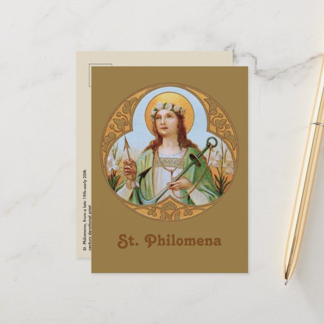 St. Philomena (BK 005) Postkarte (Vorderseite/Rückseite Beispiel)