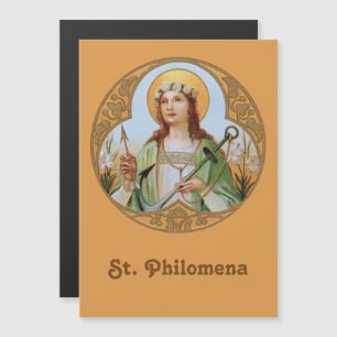 St Philomena (BK 05) 5"x7" Magnetkarte