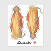 St. Philomena mit Anchor Custom-Cut Vinyl Sticker