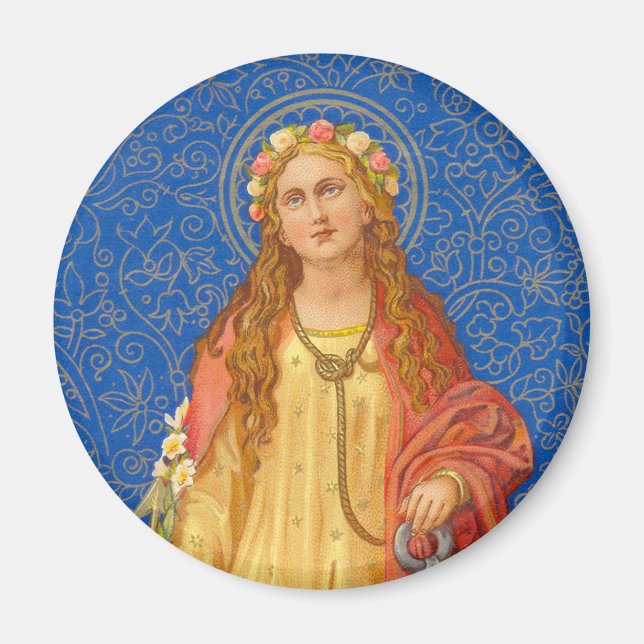 St. Philomena mit Anchor (SNV 051) Magnet (Vorne)