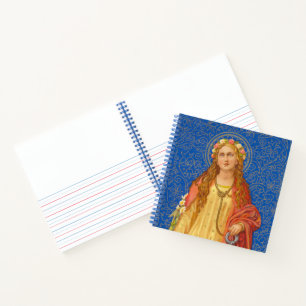 St. Philomena mit Anchor (SNV 051) Notizbuch
