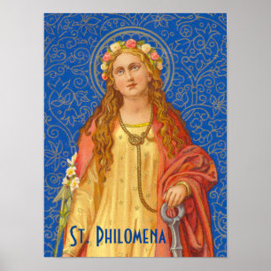 St. Philomena mit Anker (SNV 051) Poster