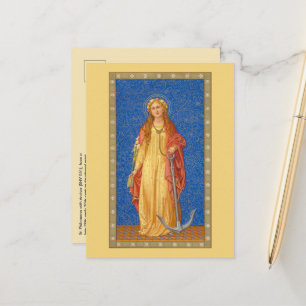 St. Philomena mit Anker (SNV 051) Postkarte
