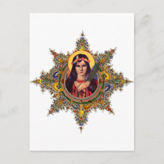 St. Philomena, Patron für Kinder und Babys Postkarte