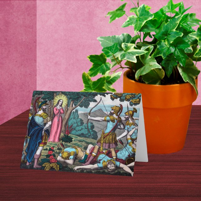 St. Philomena wird mit den Pfeilen geschossen Karte (Von Creator hochgeladen)