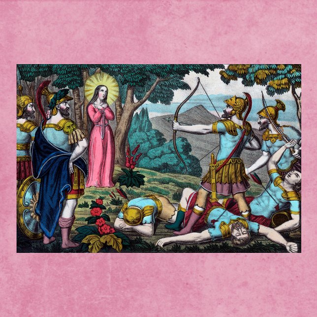 St. Philomena wird mit den Pfeilen geschossen Poster (Von Creator hochgeladen)