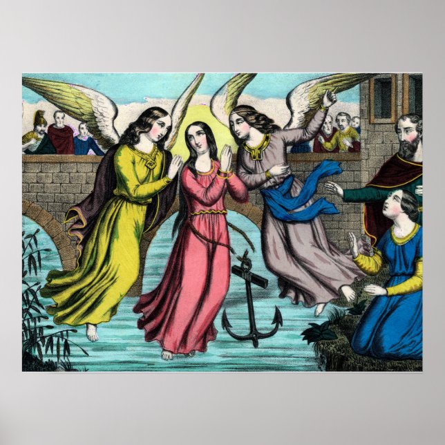 St. Philomena wird vom Ertrinken gerettet Poster (Vorne)