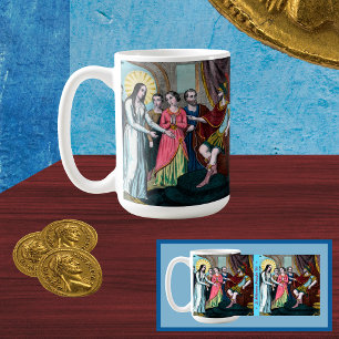 St. Philomena wird vor Kaiser Diokletian angeklagt Kaffeetasse