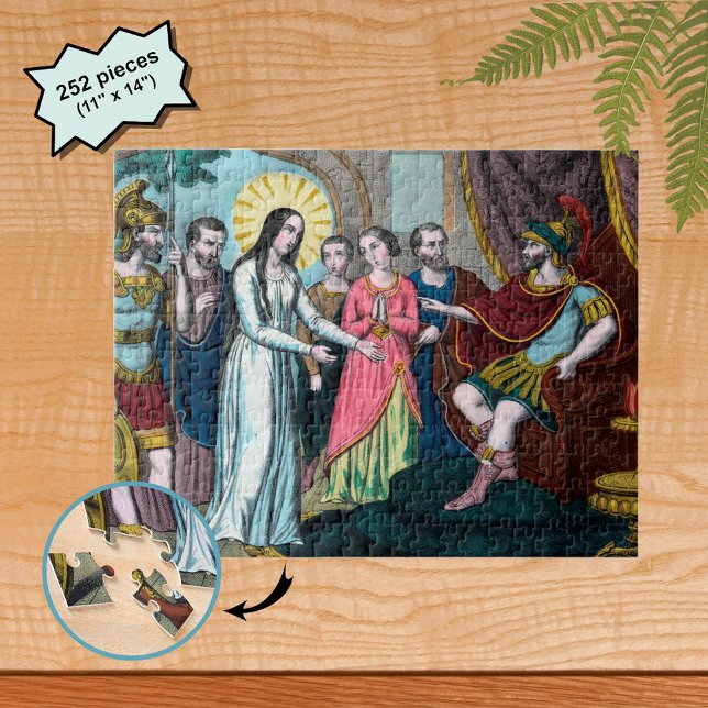 St. Philomena wird vor Kaiser Diokletian angeklagt Puzzle (Von Creator hochgeladen)
