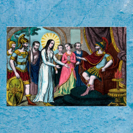 St. Philomena wird vor Kaiser Diokletian getestet Poster