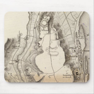 St Pierre Plateau Atlas Karte Mousepad