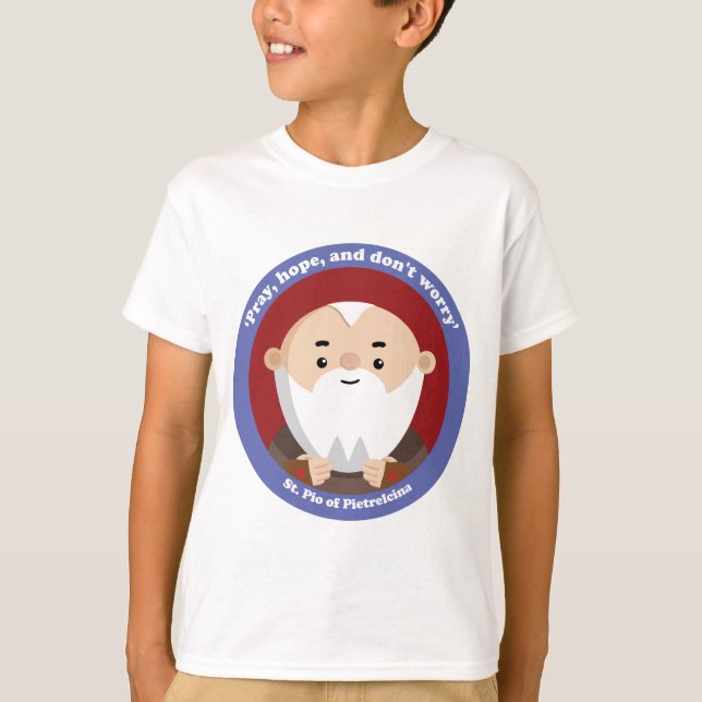 St. Pio von Pietrelcina T-Shirt (Vorderseite)