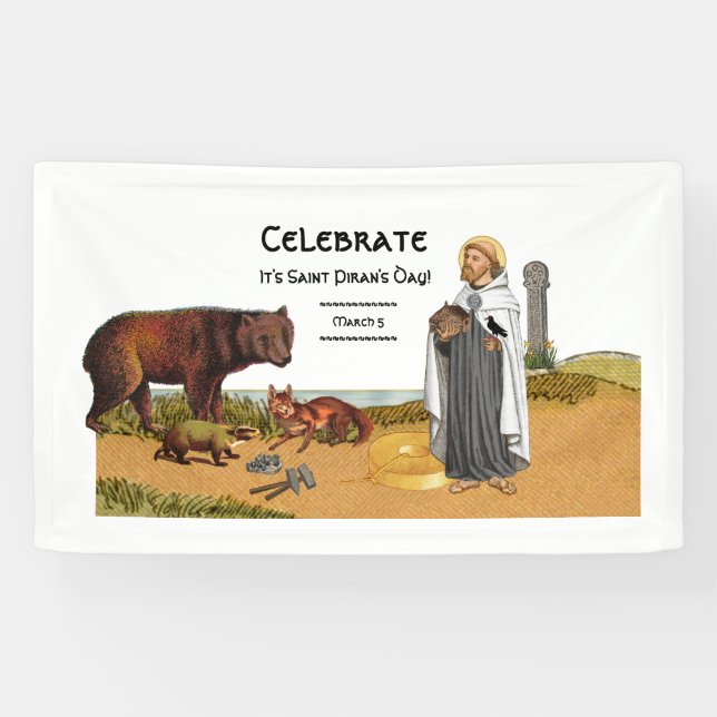 St. Piran von Cornwall (SAE 01) Banner (Horizontal)