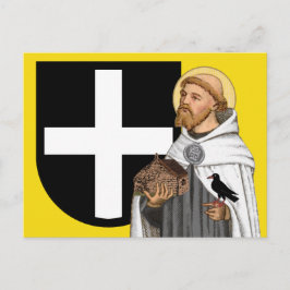 St. Piran von Cornwall (SAE 01) und sein Schild Po Postkarte