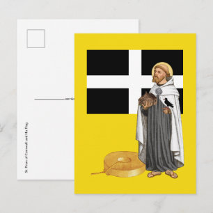St. Piran von Cornwall (SAE 01) und seine Flag Car Postkarte