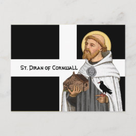 St. Piran von Cornwall (SAE 01) und seine Flagge P Postkarte