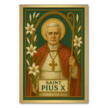 St. Pius X Katholische Hochzeitskarte