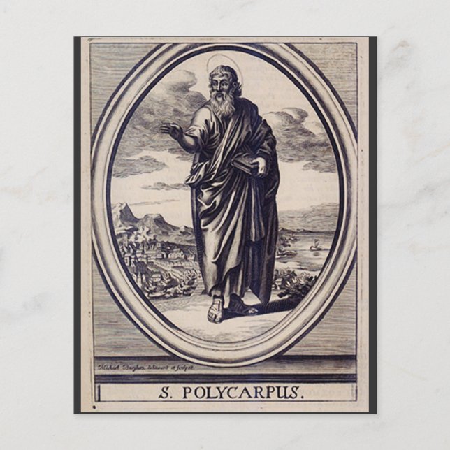 St. Polycarp Smyrna Martyr und Kirchenvater (Vorderseite)