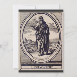 St. Polycarp Smyrna Martyr und Kirchenvater Einladung